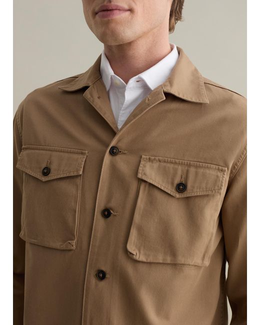 Shacket di Piombo in Natural da Uomo