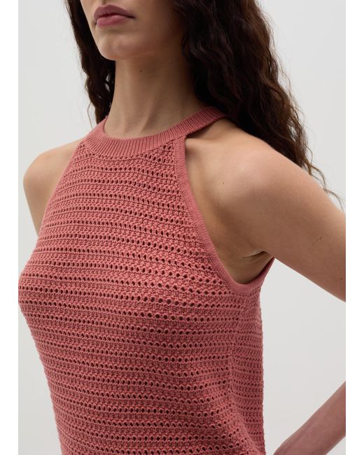 Ovs Top Traforato Con Scollo Halter, Donna, Taglia di OVS in Red