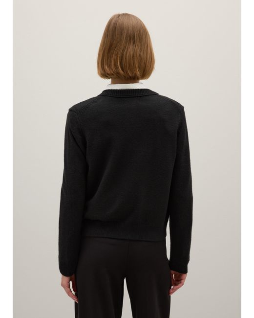 Cardigan Regular Fit Con Bottoni, Donna, Taglia di Piombo in Black