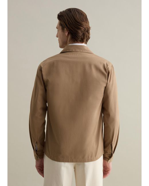 Shacket di Piombo in Natural da Uomo