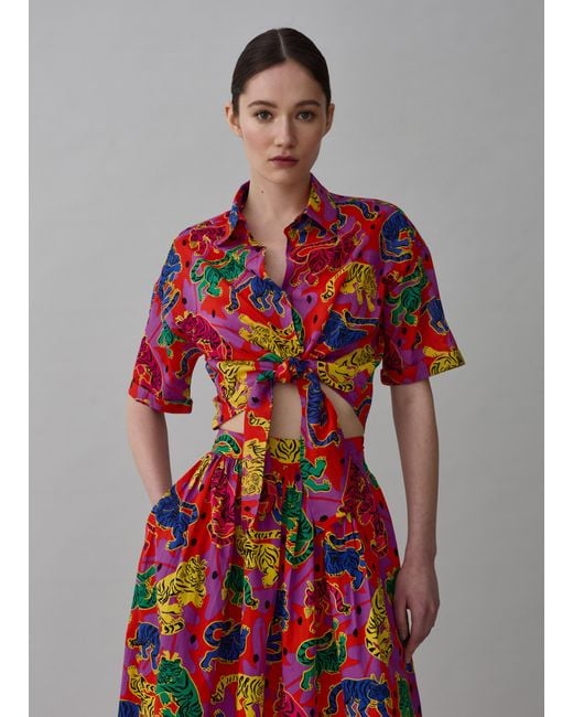 Camicia con le tigri clearance