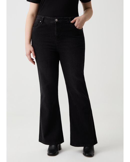Jeans Bell Bottom Skinny Fit Curvy, Donna, , Taglia di OVS in Black