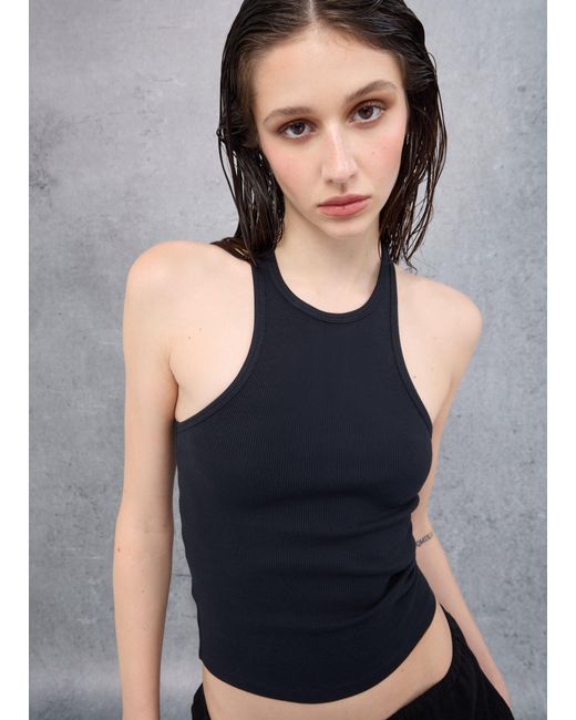 Tank Top Crew Neck, Donna, Taglia di Utopia in Black