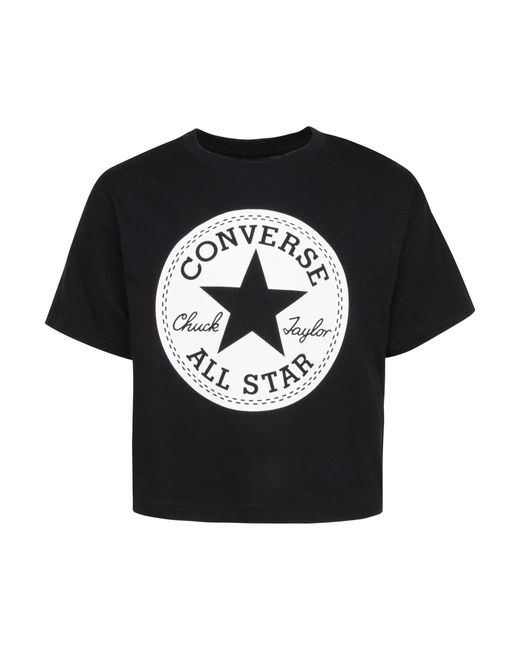 T-Shirt Boxy Fit Con Stampa Logo Chuck Patch, , , Taglia di Converse in Black