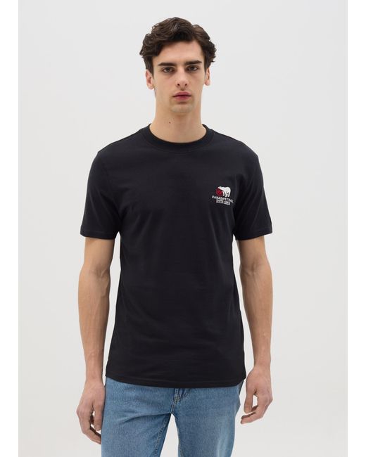 T-Shirt Nera A Maniche Corte Canada's Trail, Uomo, Taglia di CANADA TRAIL UOMO in Blue da Uomo
