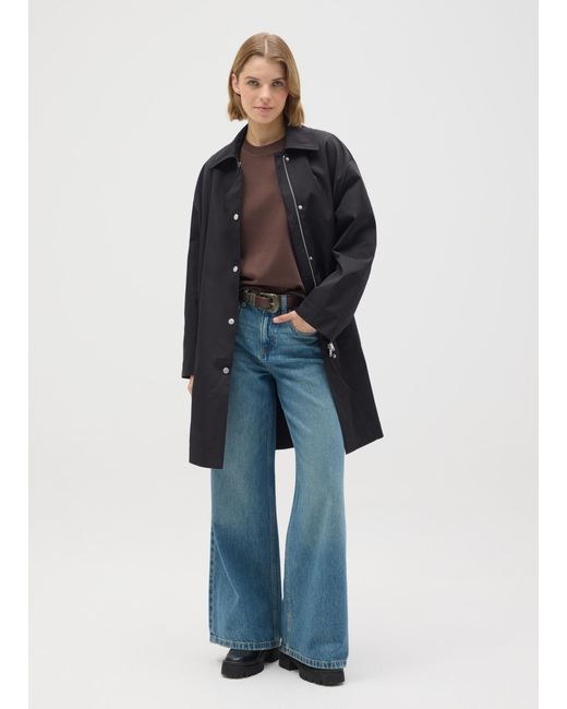 Ovs Giacca Nera Regular Fit Con Zip, Donna, Taglia di OVS in Blue