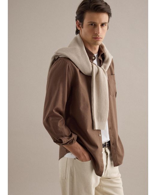 Camicia di Piombo in Brown da Uomo