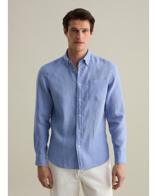 Camicia Regular Fit di Piombo in Blue da Uomo