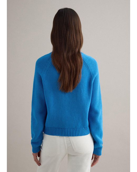 Pullover Girocollo di Piombo in Blue