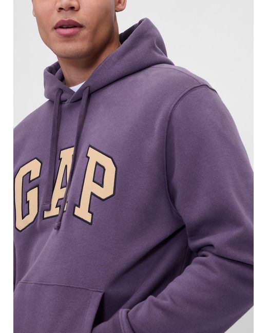 Felpa Viola Con Cappuccio, Uomo, Taglia di Gap in Purple da Uomo