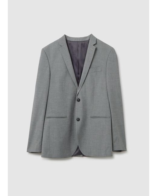 Blazer Slim Fit Con Bottoni, Uomo, Taglia di Piombo in Gray da Uomo
