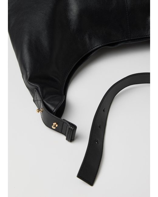 Borsa Hobo di Piombo in Black