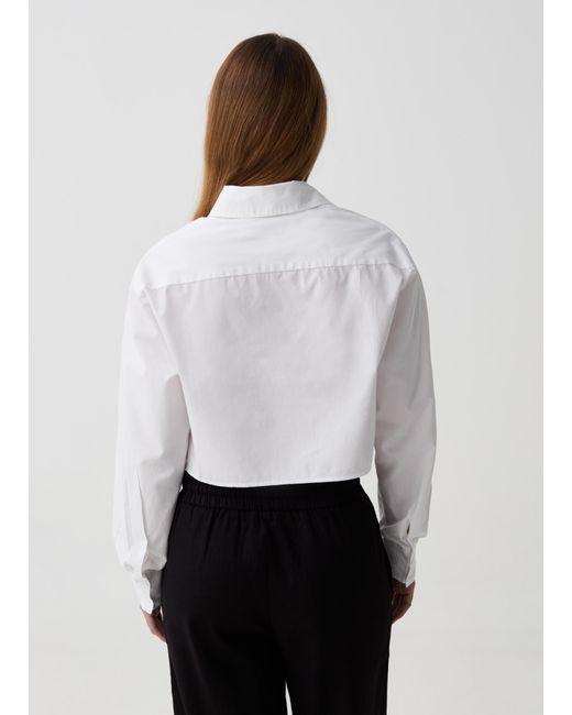 Camicia Cropped Con Tasche B.Angel X Mare Fuori, Donna, , Taglia di OVS in White