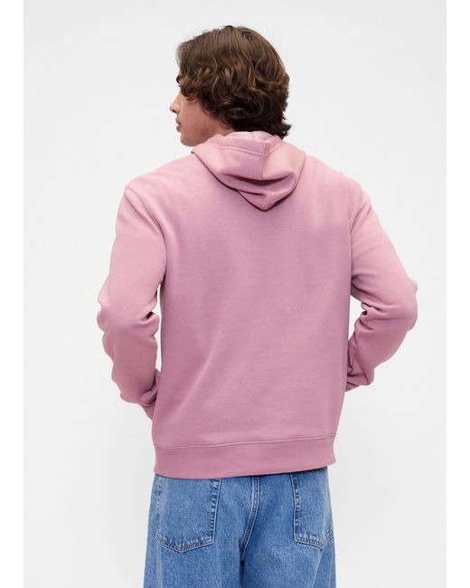 Felpa Con Cappuccio E Logo, Uomo, Taglia di Gap in Pink da Uomo