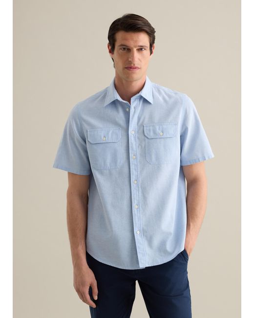 Camicia Da Uomo Azzurra Regular Fit Con Colletto, Taglia di Piombo in Blue da Uomo