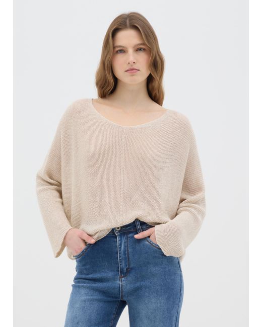 Maglione Da Donna Regular Fit, Taglia di Hybrid in Natural