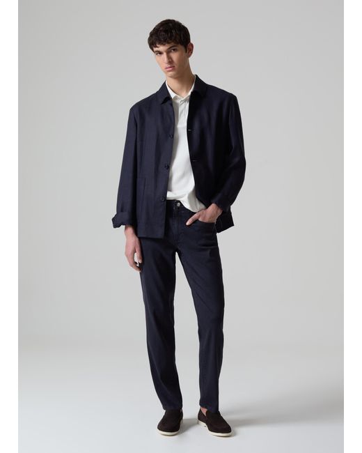 Jeans Slim Fit Cinque Tasche Contemporary, Uomo, , Taglia di Piombo in Blue da Uomo