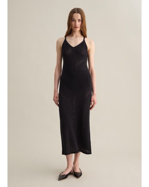 Abito Lungo Da Donna di Piombo in Black