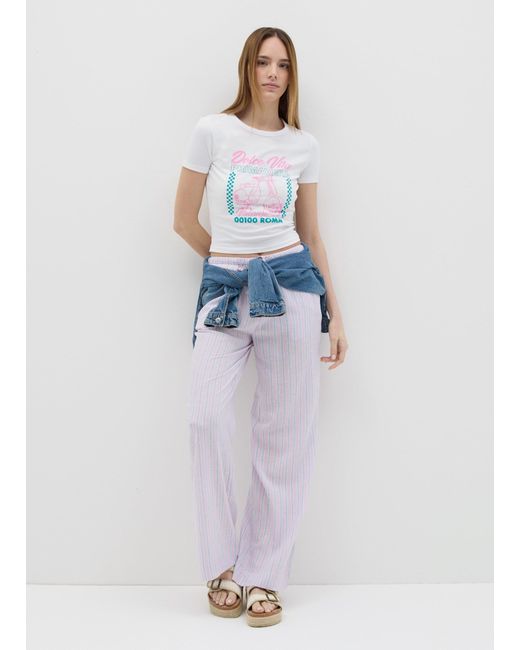 Pantalone Relaxed Fit Con Coulisse, Donna, Taglia di OVS in White