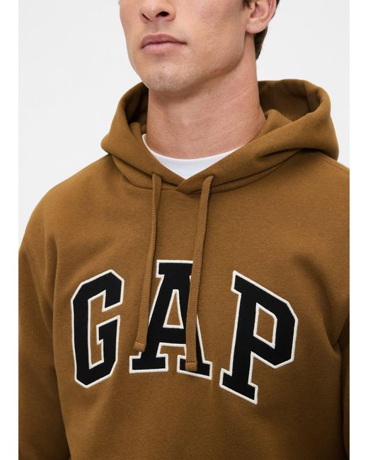 Felpa Con Cappuccio, Uomo, Taglia di Gap in Brown da Uomo