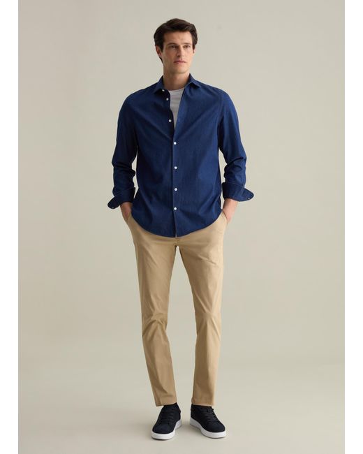 Pantaloni Slim Fit di Piombo in Blue da Uomo