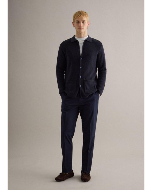 Cardigan di Piombo Contemporary in Blue da Uomo