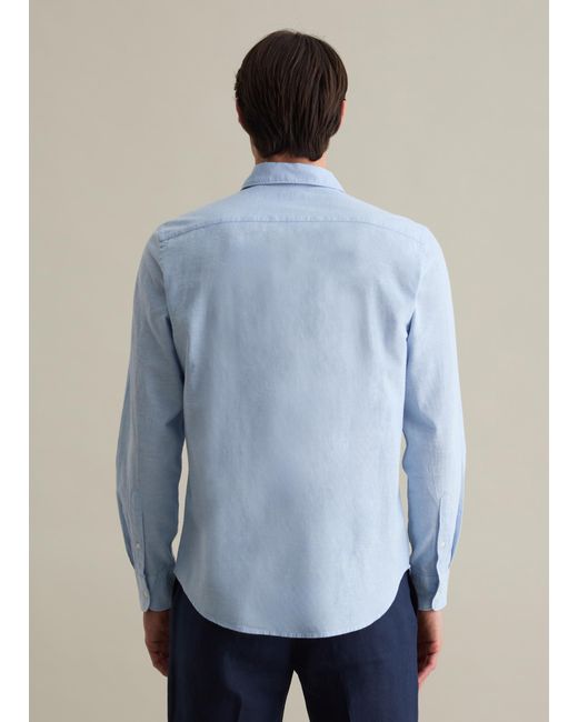 Camicia Regular Fit di Piombo in Blue da Uomo