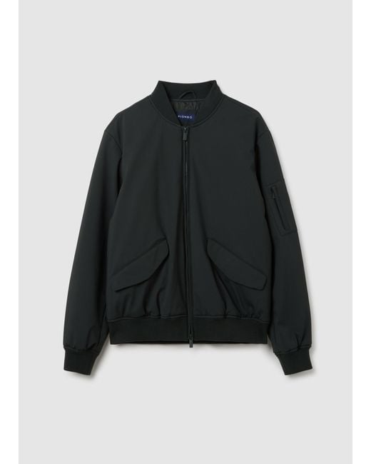 Bomber Regular Fit E Zip, Uomo, Taglia di Piombo in Black da Uomo
