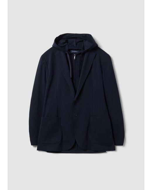 Blazer di Piombo Tech in Blue da Uomo
