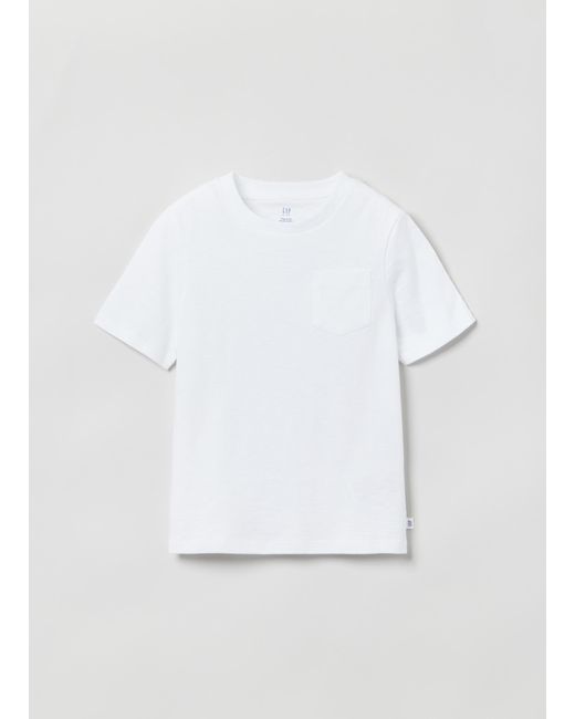 T-shirt Girocollo Con Taschino di OVS in White