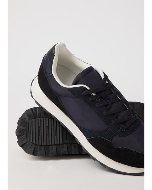 Sneakers Combinate Con Lacci, Uomo, Taglia di Piombo in White da Uomo