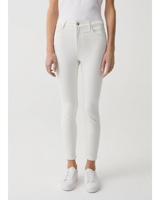 Ovs , Jeans Skinny Fit Cropped Cinque Tasche, Donna, , Taglia di OVS in White