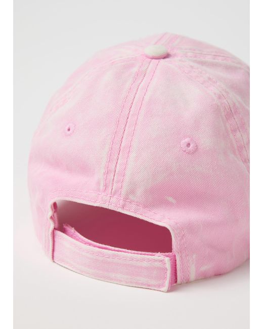 Distressed Washed Cap, Uomo, Taglia di Utopia in Pink da Uomo