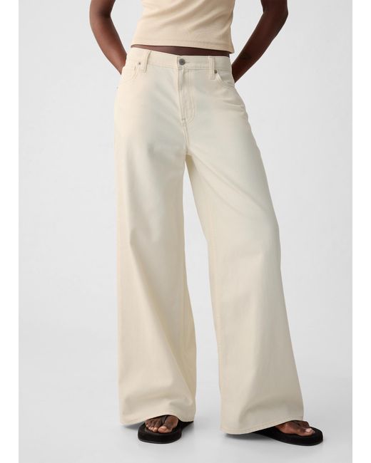 Jeans Wide Leg di Gap in Natural