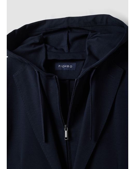 Blazer di Piombo Tech in Blue da Uomo