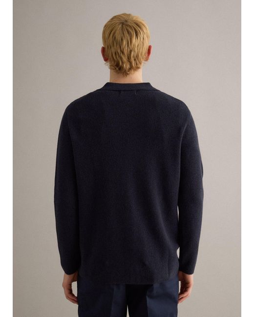 Cardigan di Piombo Contemporary in Blue da Uomo