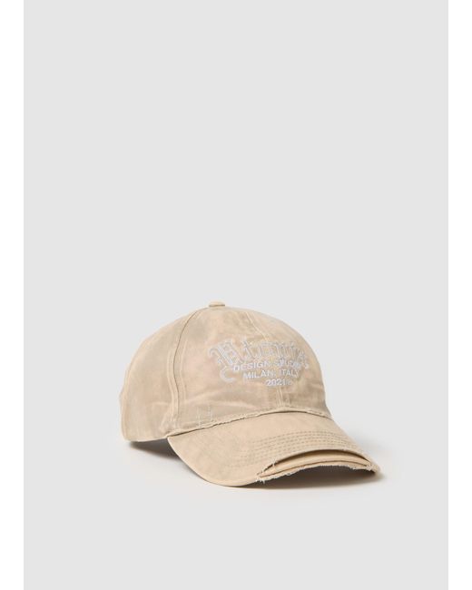 Distressed Washed Cap Sand, Uomo, Taglia di Utopia in Natural da Uomo