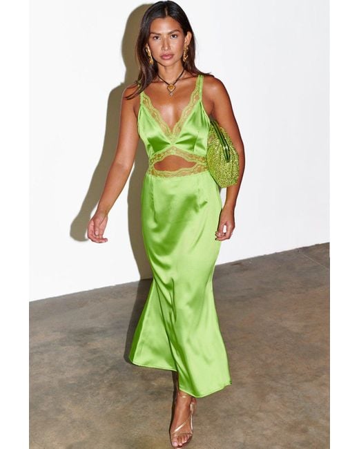 Never Fully Dressed Green Lime Mimi Dress