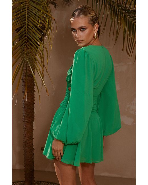 Runaway the Label Green Brady L/S Mini Dress