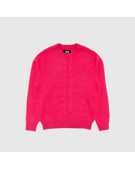 stussy double cable sweater