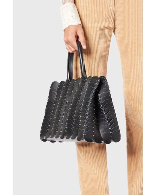 paco rabanne leather bolsa