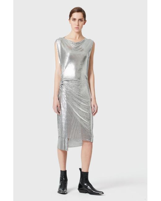 silver mesh dress