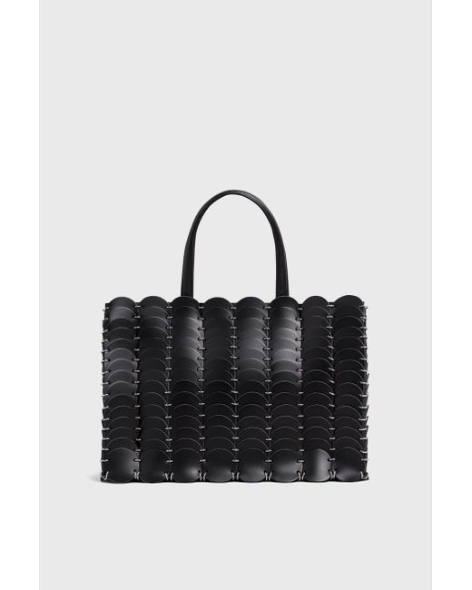 paco rabanne leather bolsa