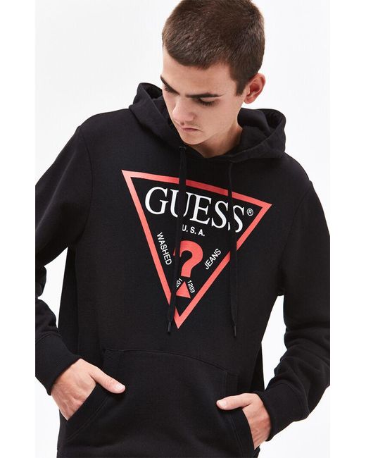 Guess Classic Logo Pullover Hoodie in 