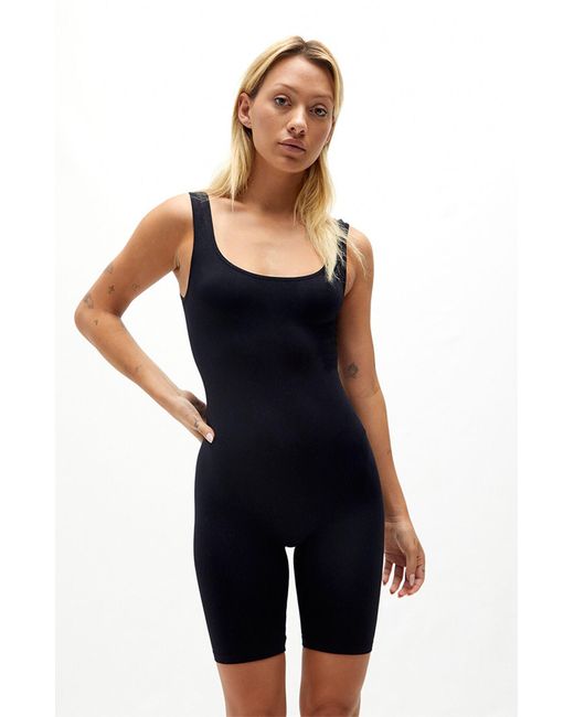 black bike short romper