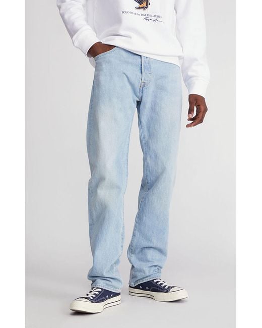 Levi's Denim 501 Light Indigo Original Jeans in Blue for Men | Lyst