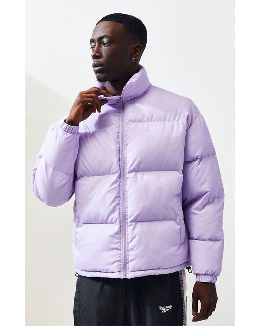 PacSun Lavender Solid Puffer Jacket in Purple for Men | Lyst