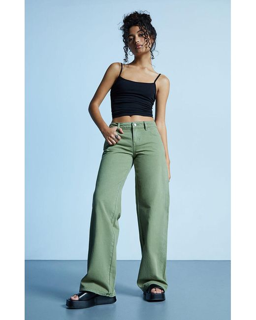 PacSun Blue Eco Green Low Rise Baggy Jeans