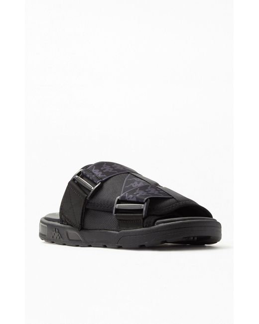 Kappa Rubber 222 Banda Mitel 1 Slide Sandals in Black for Men | Lyst