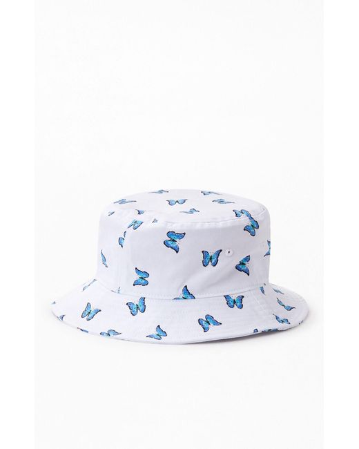 PacSun Canvas Butterfly Bucket Hat in 